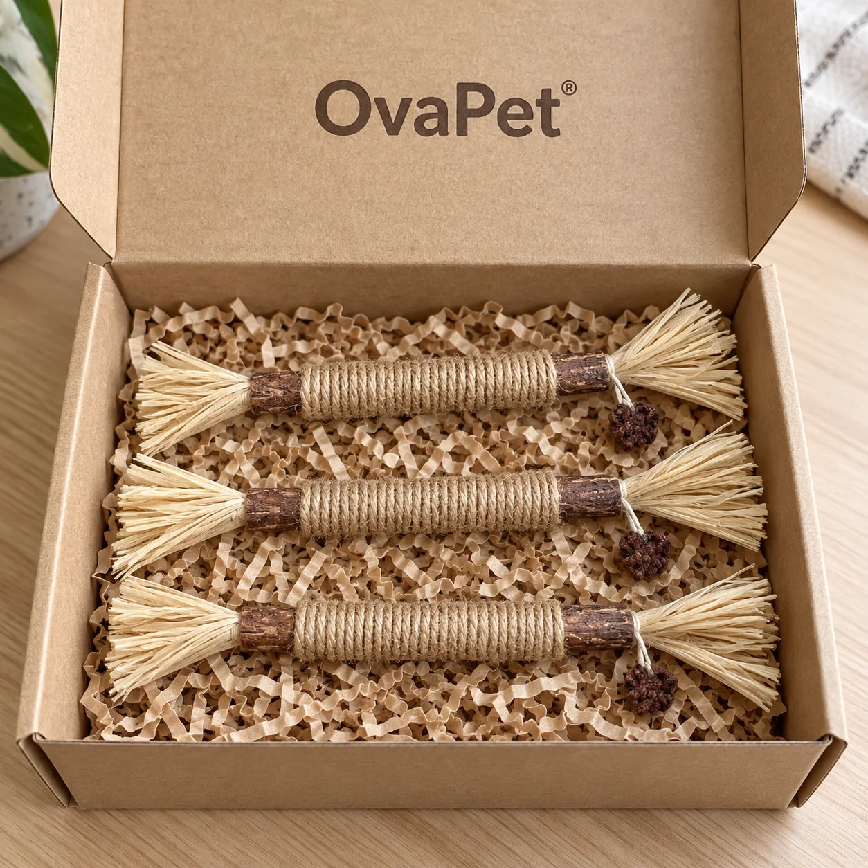 OvaPet silvervine chew sticks inside the box