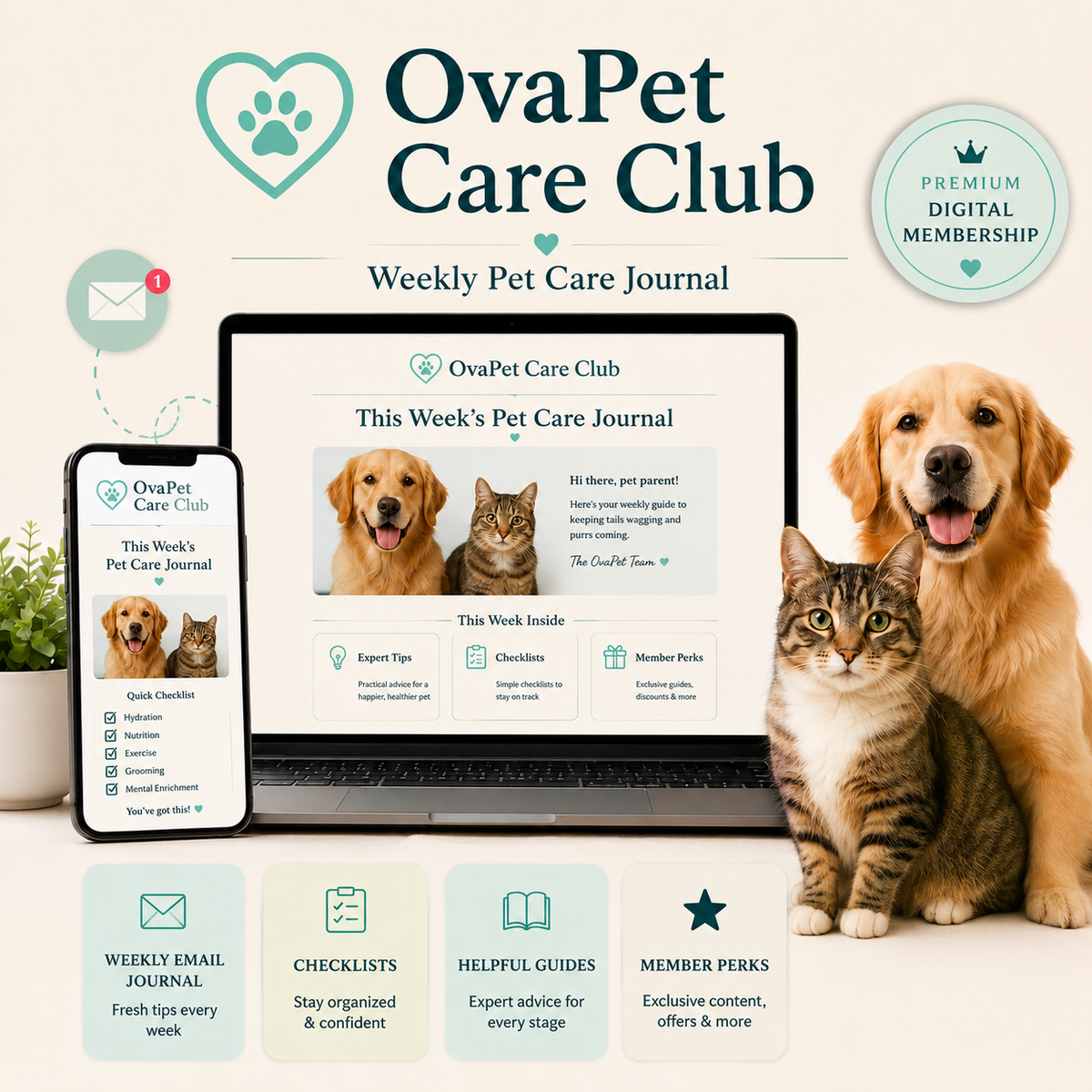 OvaPet Care Club — Monthly Pet Care Journal
